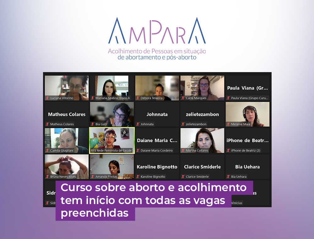 Curso sobre aborto e acolhimento tem início com todas as vagas preenchidas