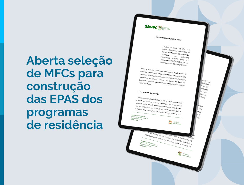 Aberta seleção de MFCs para construção das EPAS dos programas de residência