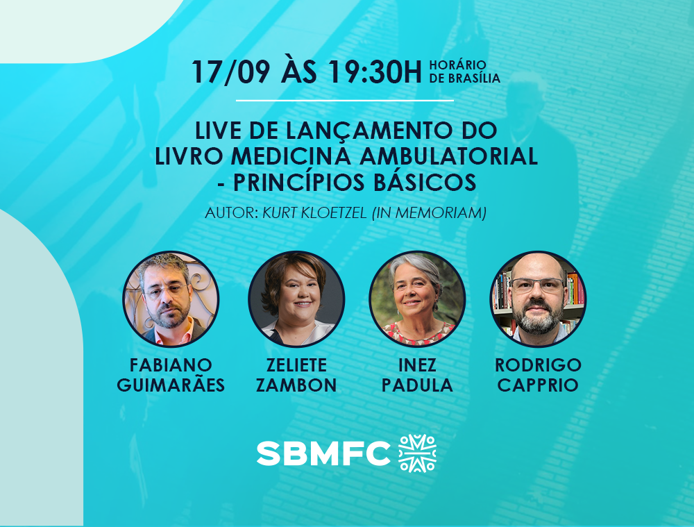 Participe da live de lançamento do livro Medicina Ambulatorial de Kloetzel