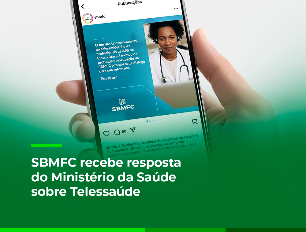 SBMFC recebe resposta do Ministério da Saúde sobre o fim do contrato com TelessaúdeRS